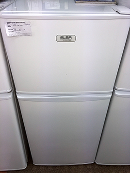 Second hand Elba fridge freezer, image taken of the front