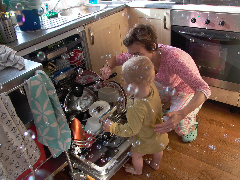 A kitchen in need of dishwasher repair