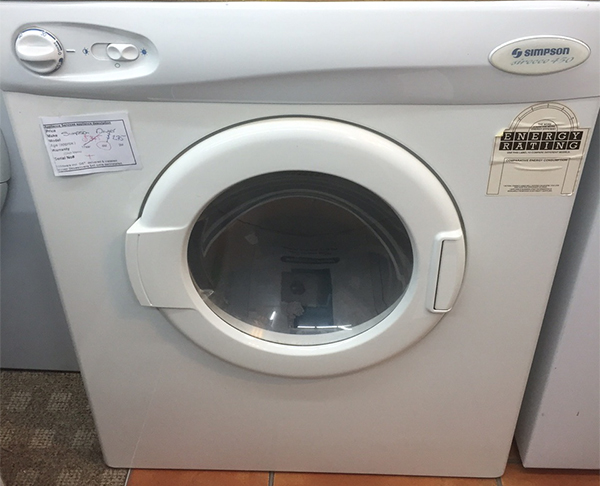 Mid-range second hand washing machine in Christchurch NZ, Simpson washing machine